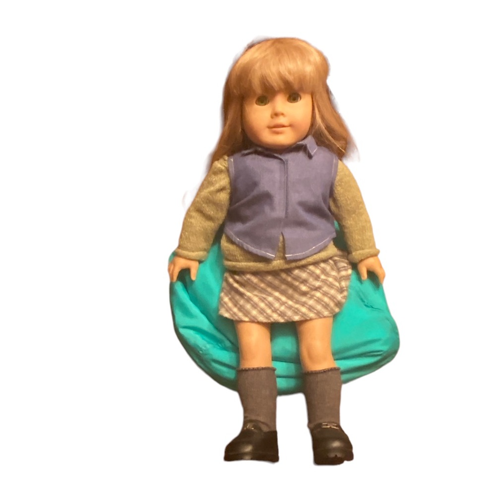 American Girl Turquoise Bean Bag Chair